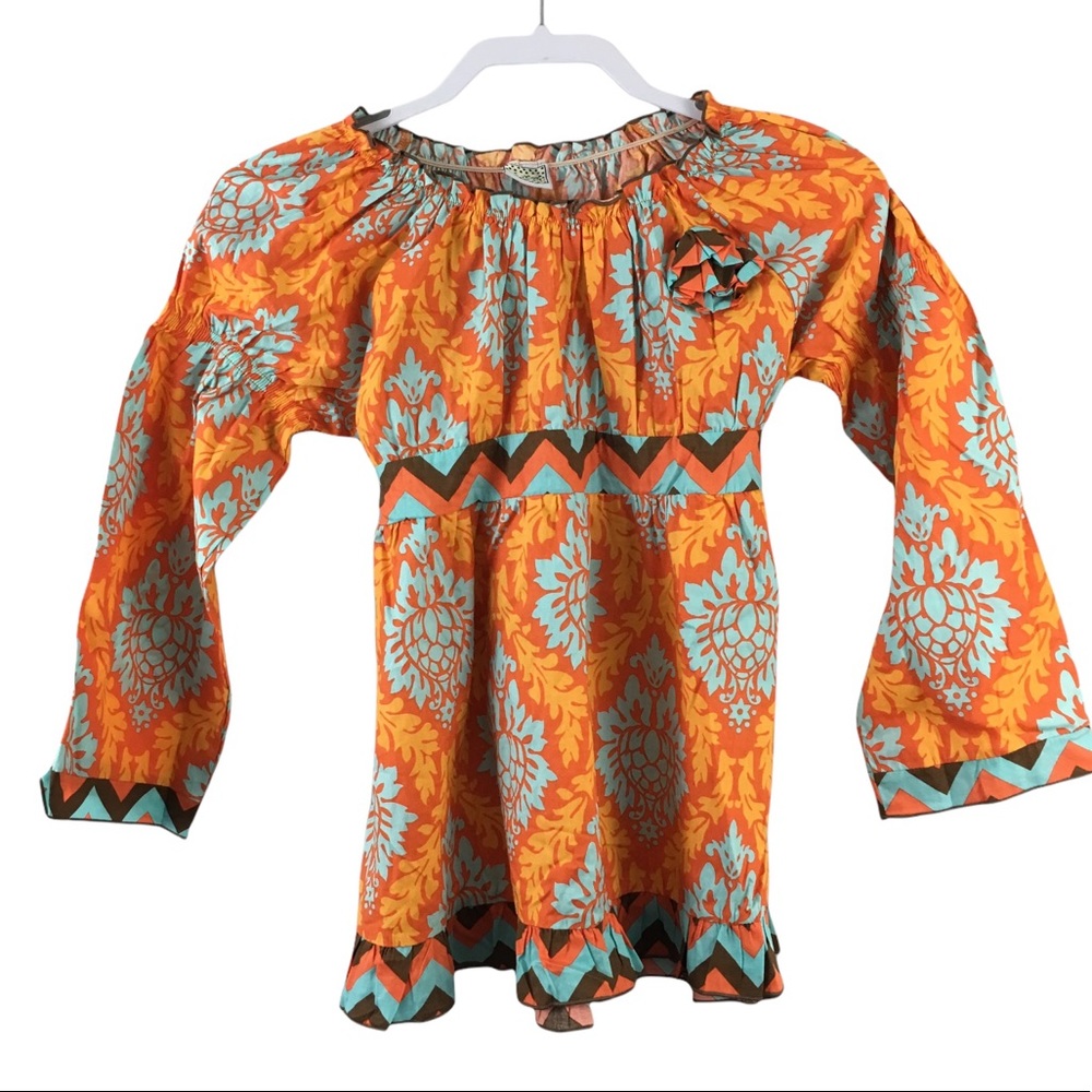 Ann Loren By Jess Kids Orange Top Shirt